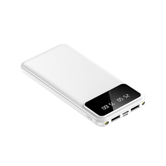 Внешний аккумулятор Dorado 10 000 mAh с фонариком, белый-1
