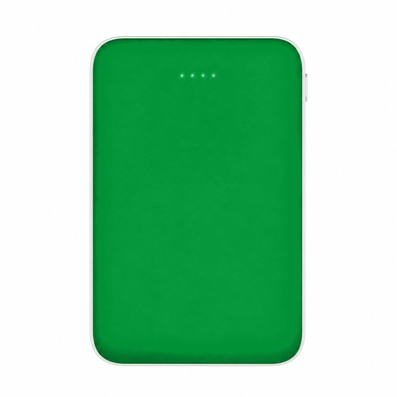 Внешний аккумулятор Fluffy, 5000 Mah, зеленый-1