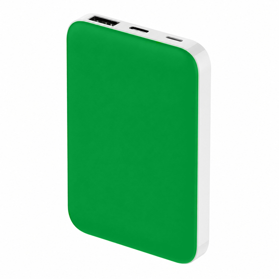 Внешний аккумулятор Fluffy, 5000 Mah, зеленый-2