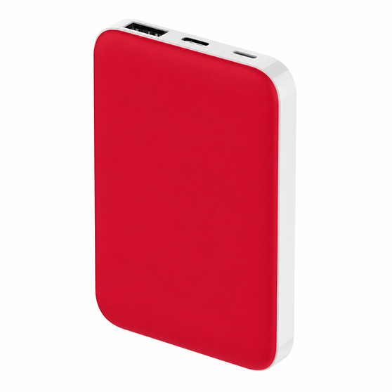 Внешний аккумулятор Fluffy, 5000 Mah, красный-2