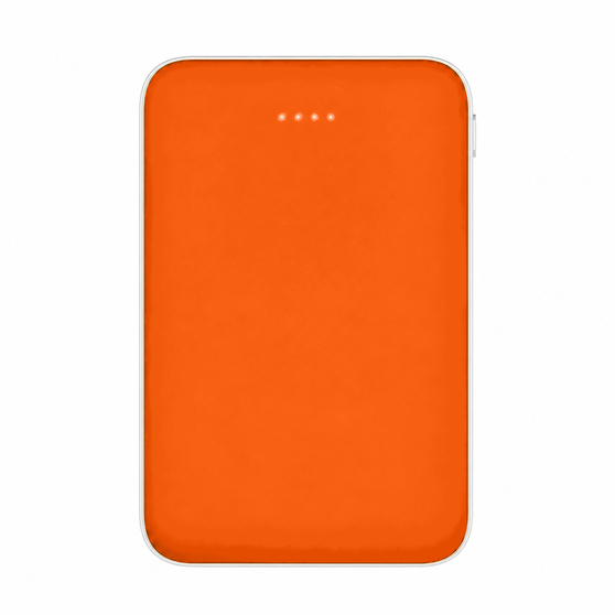 Внешний аккумулятор Fluffy, 5000 Mah, оранжевый-1