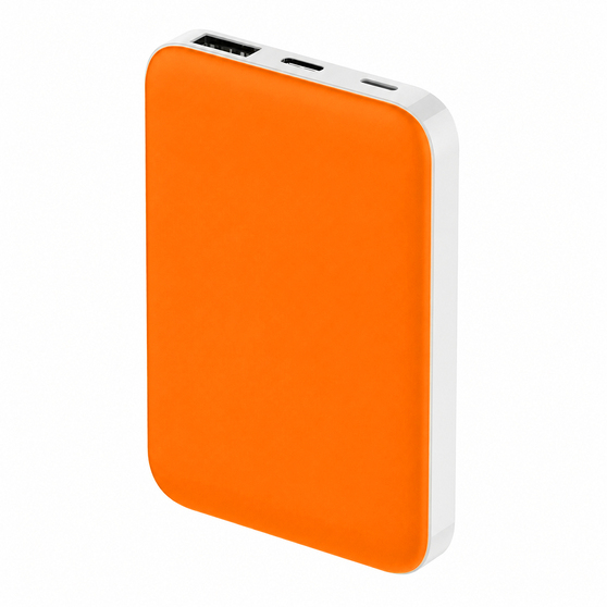 Внешний аккумулятор Fluffy, 5000 Mah, оранжевый-2