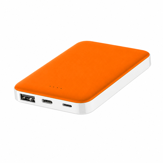 Внешний аккумулятор Fluffy, 5000 Mah, оранжевый-3