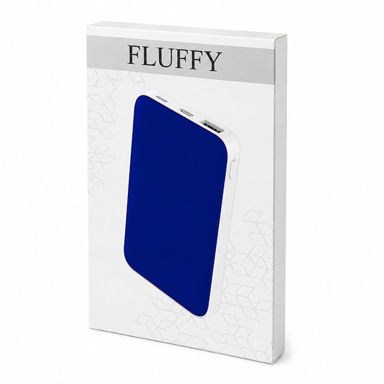Внешний аккумулятор Fluffy, 5000 Mah, синий-4