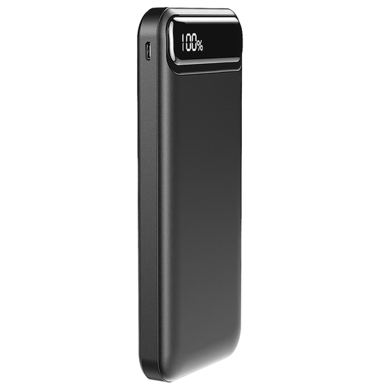 Внешний аккумулятор Groovy 10000 Mah с быстрой зарядкой, черный-1