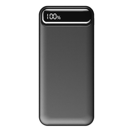 Внешний аккумулятор Groovy 10000 Mah с быстрой зарядкой, черный-2
