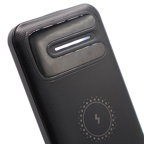 Внешний аккумулятор Odyssey, 10000 mAh с беспроводной зарядкой, черный-1