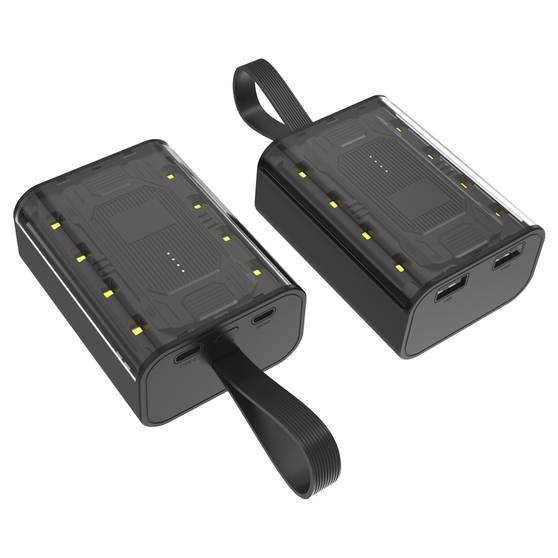 Внешний аккумулятор Courage, 5000 Mah, черный-3