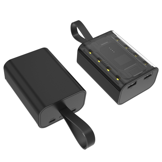 Внешний аккумулятор Courage, 5000 Mah, черный-4