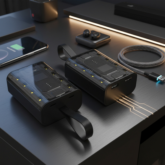 Внешний аккумулятор Courage, 5000 Mah, черный-8