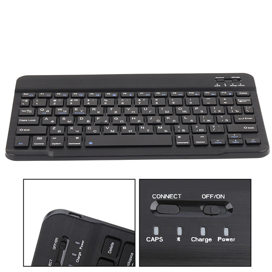 Портативная мини Bluetooth клавиатура Visible, черный-2