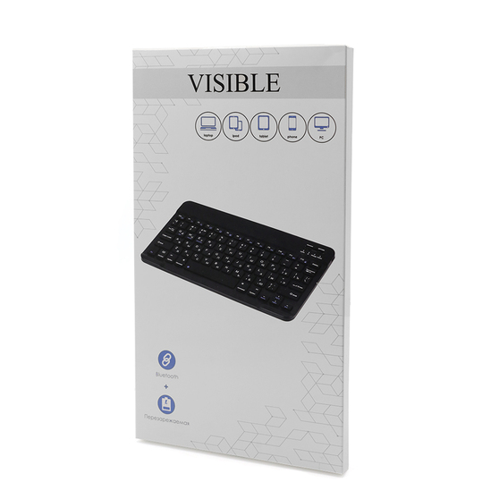 Портативная мини Bluetooth клавиатура Visible, черный-5