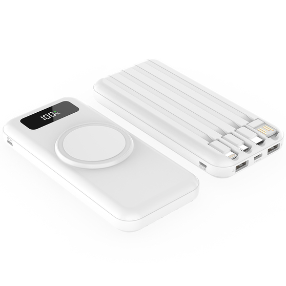 Внешний аккумулятор Authority с беспроводной зарядкой (5W), 10000 mAh, белый-4