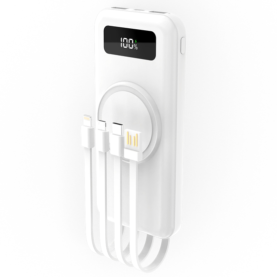 Внешний аккумулятор Authority с беспроводной зарядкой (5W), 10000 mAh, белый-6