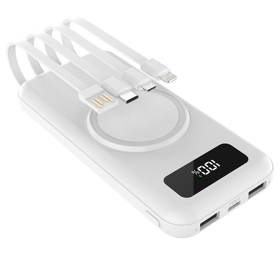 Внешний аккумулятор Authority с беспроводной зарядкой (5W), 10000 mAh, белый-7