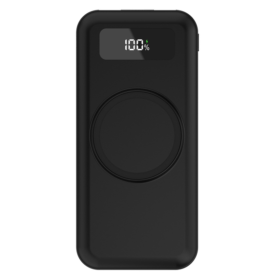 Внешний аккумулятор Authority с беспроводной зарядкой (5W), 10000 mAh, чёрный-1
