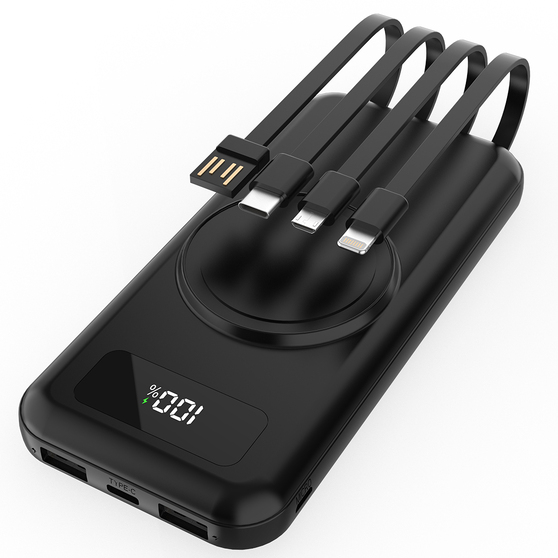 Внешний аккумулятор Authority с беспроводной зарядкой (5W), 10000 mAh, чёрный-4
