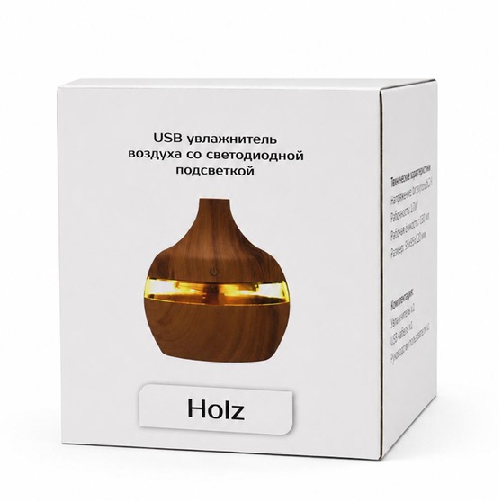 Светодиодный USB арома увлажнитель Holz-6