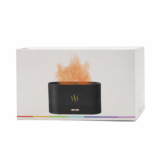 Светодиодный USB увлажнитель-ароматизатор Flame RGB, черный-6