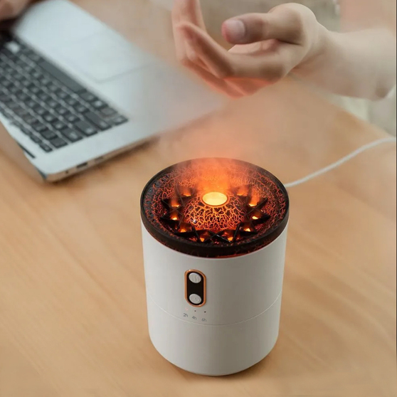 Светодиодный USB увлажнитель Volcano, белый  -5
