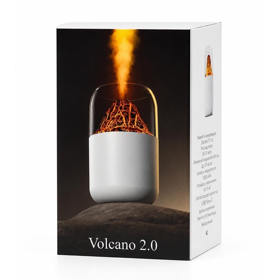 Светодиодный USB увлажнитель-аромадиффузор Volcano 2.0, белый-4