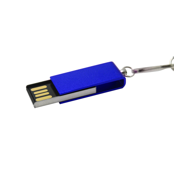 Флешка Slim 16 Гб, металл, синяя-2