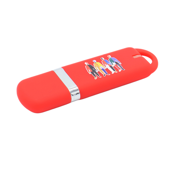 Флешка Shape с покрытием Софт Тач, 16 Гб, красная-2