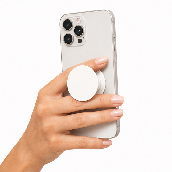 Подставка-держатель для телефона PopSocket, белый-3