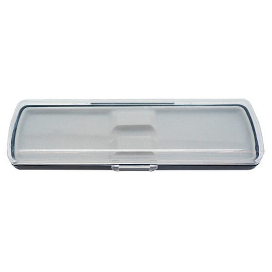 Футляр для ручки Pencase Uno, пластик, прозрачный/черный-1