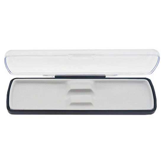 Футляр для ручки Pencase Uno, пластик, прозрачный/черный-2