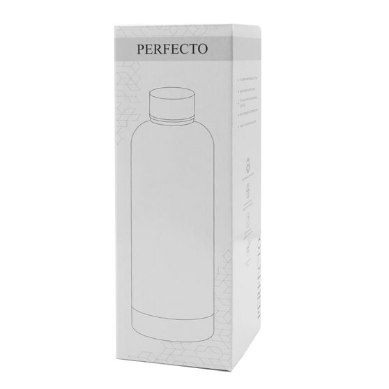 Термобутылка Perfecto софт-тач, зеленый-4