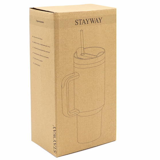 Термокружка Stayway, чёрный-8