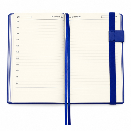 Ежедневник A5 недатированный La Squadra в мягком переплёте, тёмно-синий-5