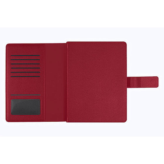 Ежедневник в суперобложке Alfa Mocco Business Edition B5, полутвердый, бордовый с золотом-1