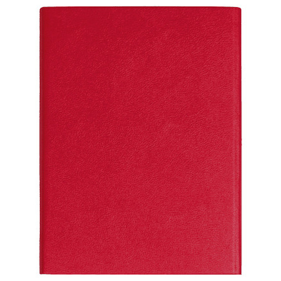 Ежедневник Alfa Bird Petrus A5, красный, недатированный, в твердой обложке с металлическим элементом-4