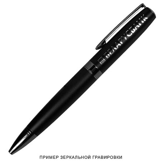 Ручка шариковая матовая Prime металлическая, черная-2