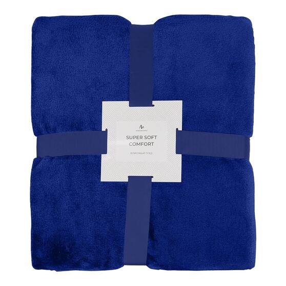 Плед флисовый SUPER SOFT COMFORT TRAVEL, тёмно-синий-4