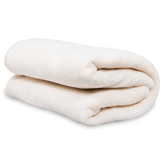 Плед флисовый SUPER SOFT COMFORT TRAVEL, бежевый-3
