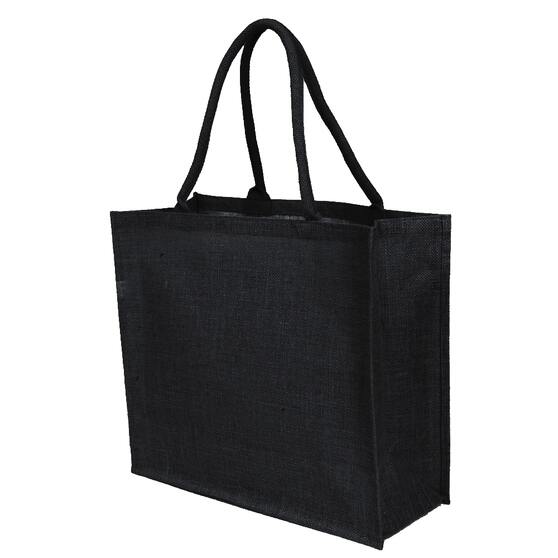 Сумка из джута Caravan Jute, чёрная-1