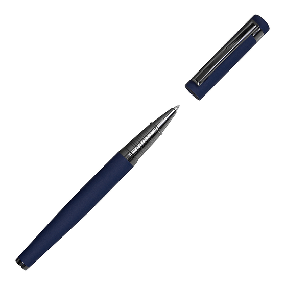 Набор подарочный Solution Superior Duo (кошелек с картхолдером, ручка роллер), синий-4