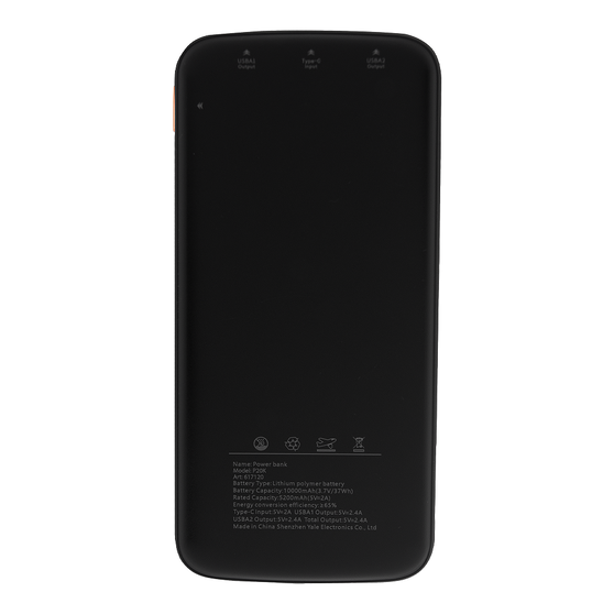 Внешний аккумулятор «Universal» 10 000 mAh, черный-2
