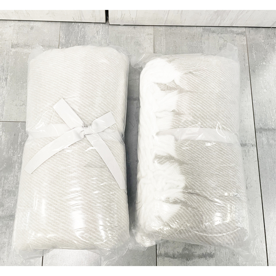 Плед акриловый SUPER SOFT NATURE, белый-3