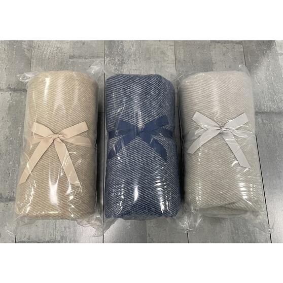 Плед акриловый SUPER SOFT NATURE, бежевый-3