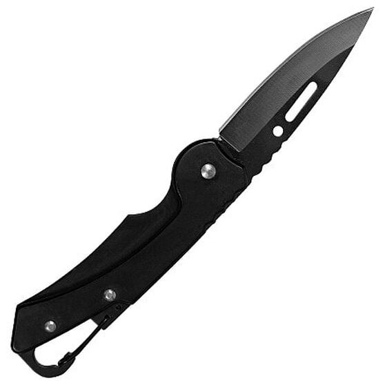 Брелок-нож карманный с карабином Tools Blackburn, черный-1