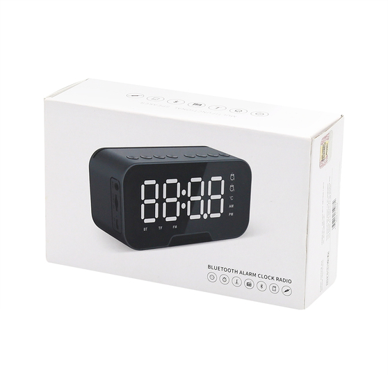 Часы-метеостанция Allora с Bluetooth колонкой функцией Hands free, черные-5