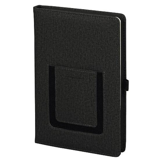 Ежедневник Smart Wallet Cambric A5, черный, недатированный, в твердой обложке с поролоном-2