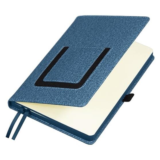 Ежедневник Smart Wallet Cambric A5, синий, недатированный, в твердой обложке с поролоном-3