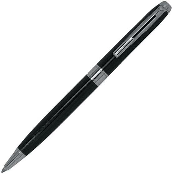 Ручка шариковая Gamma, металлическая, черная/серебристая-1