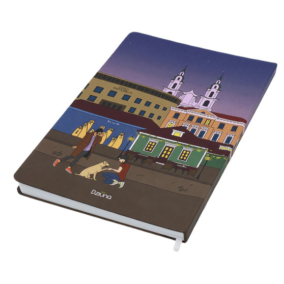 Записная книжка A5 Dziuna Зыбицкая в линейку 15,5 x 21 см-1