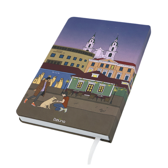 Записная книжка A6 Dziuna Зыбицкая в клетку 10,5 x 16 см-1